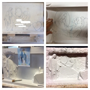Collage di Lapidi in Marmo